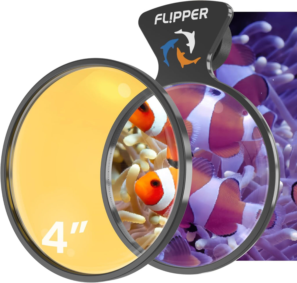 Flipper DeepSee Viewer Black - Orange Filter for aquarium magnifier 