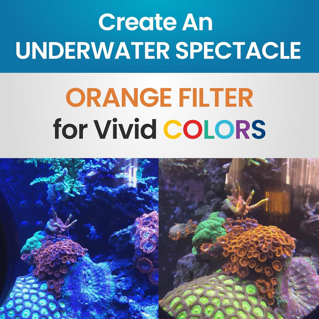 Flipper DeepSee Viewer Black - Orange Filter for aquarium magnifier 