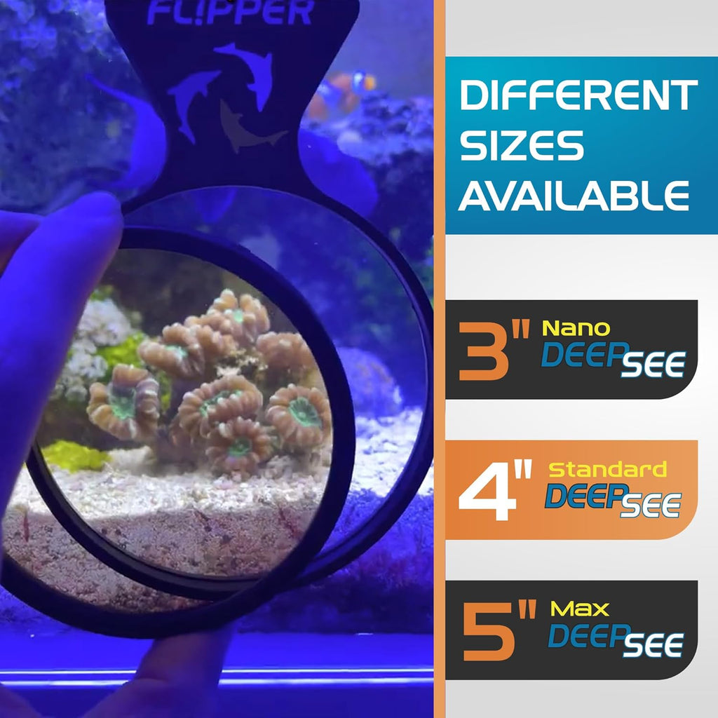Flipper DeepSee Viewer Black - Orange Filter for aquarium magnifier 