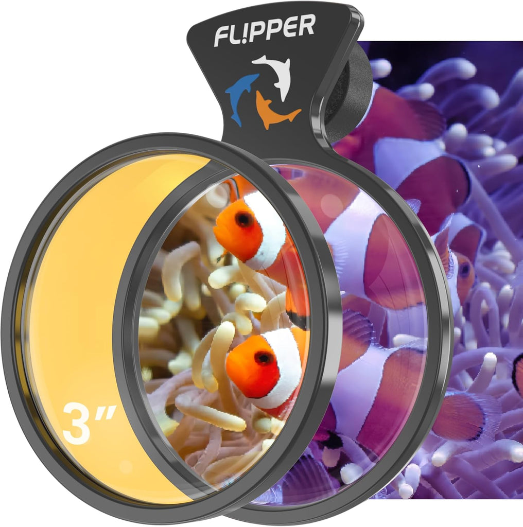 Flipper DeepSee Viewer Black - Orange Filter for aquarium magnifier 