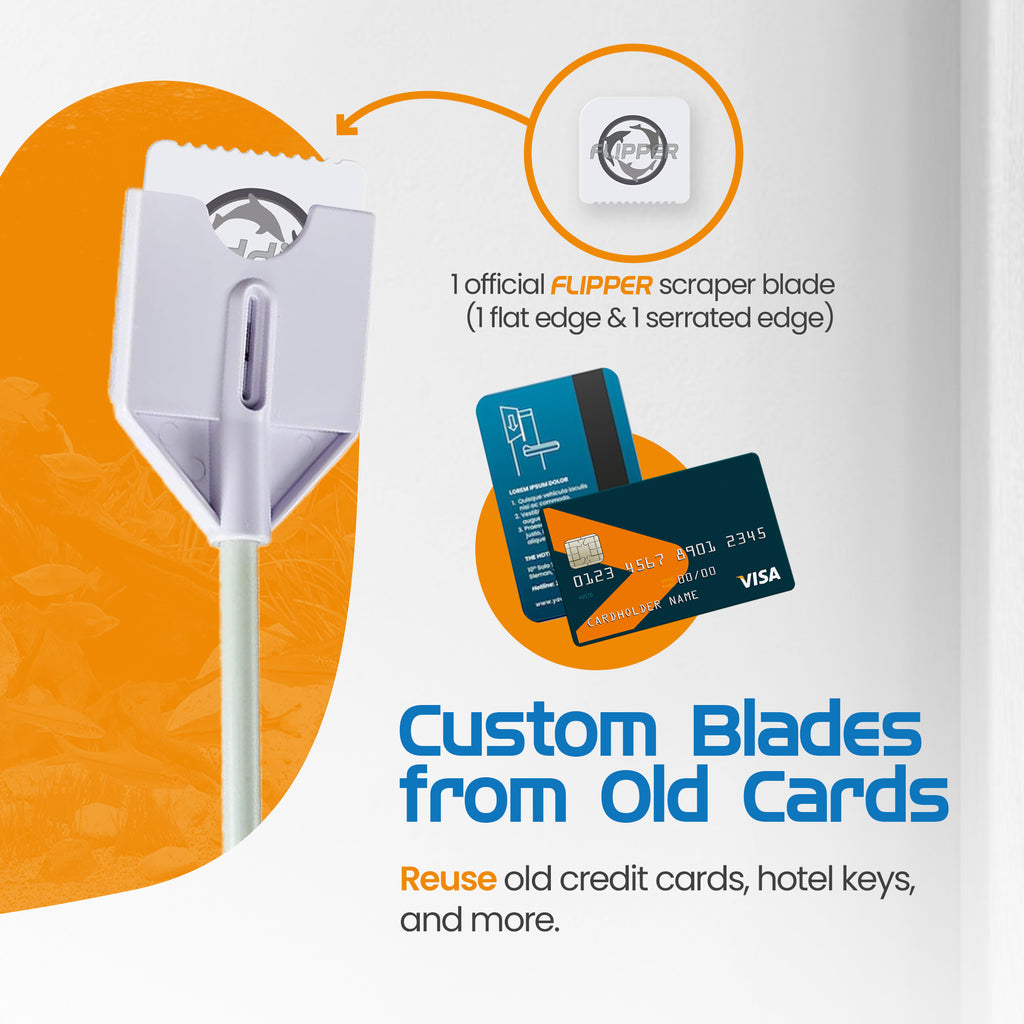 Flipper Platinum Aquarium Hand Scraper for Glass and Acrylic Tanks 18"