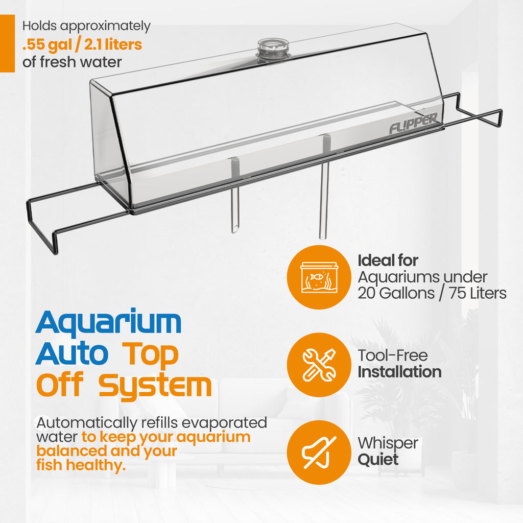 Flipper Auto Top Off (ATO) Reservoir System for Nano Aquariums