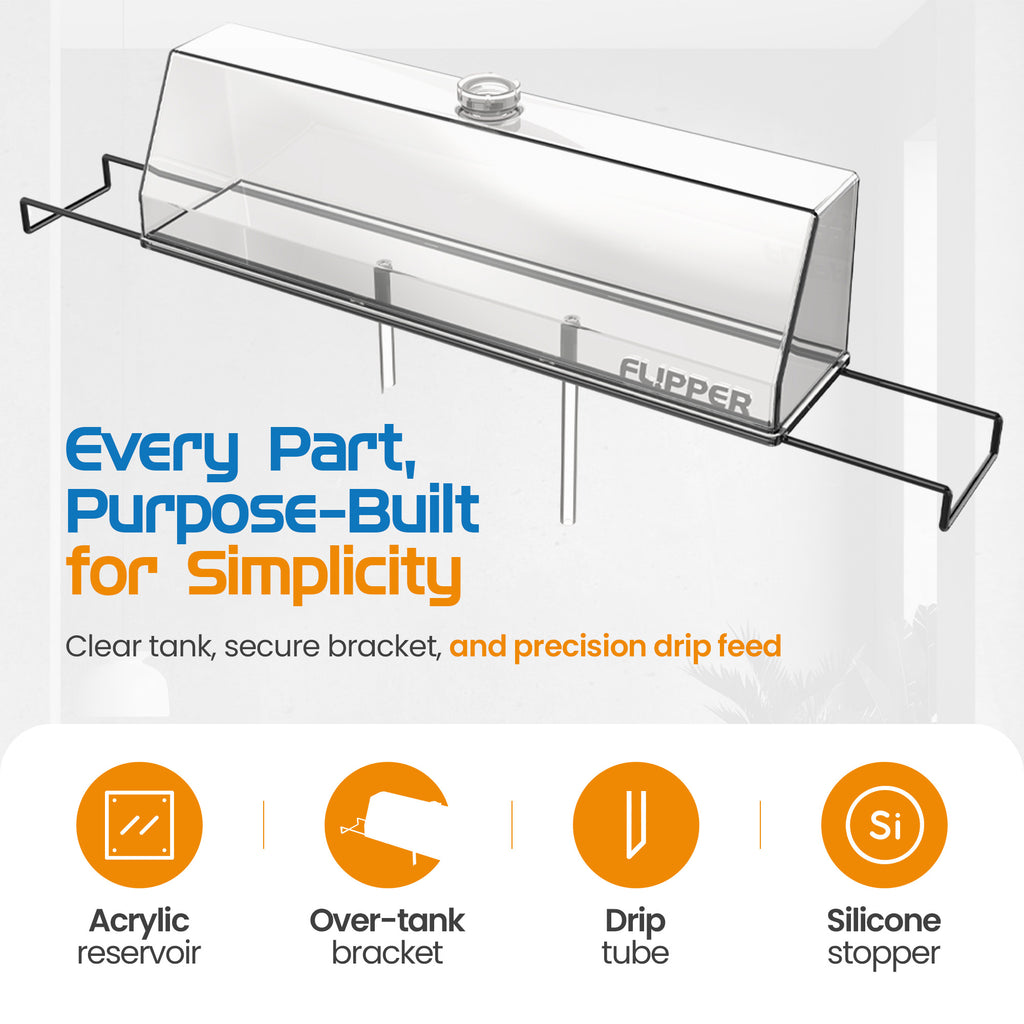 Flipper Auto Top Off (ATO) Reservoir System for Nano Aquariums